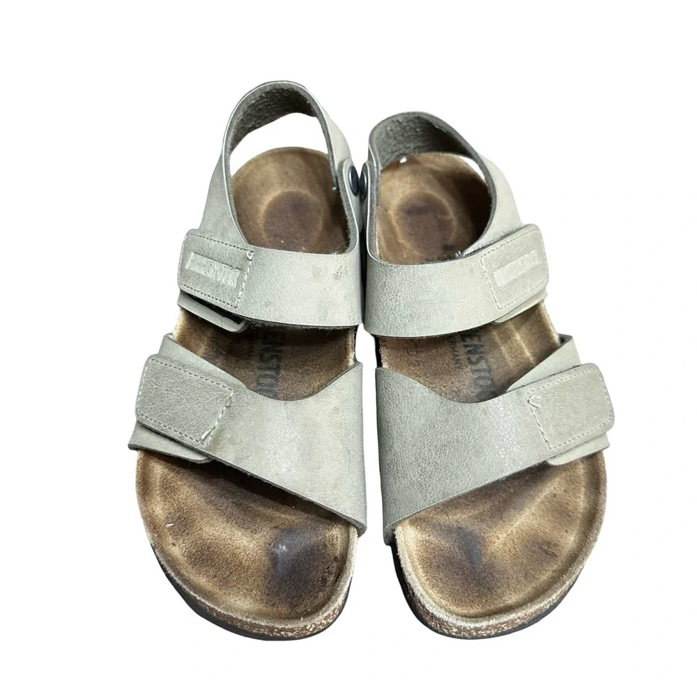 BIRKENSTOCK PALU LOGO BS NARROW BIRKO-FLOR SANDAL GREEN EU 35 US 4.5